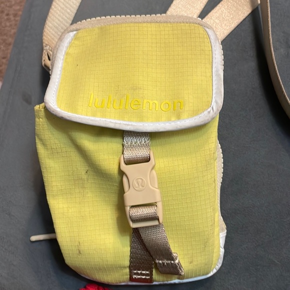 lululemon athletica Bags Lululemon Zip Top Yellow Crossbody Bag